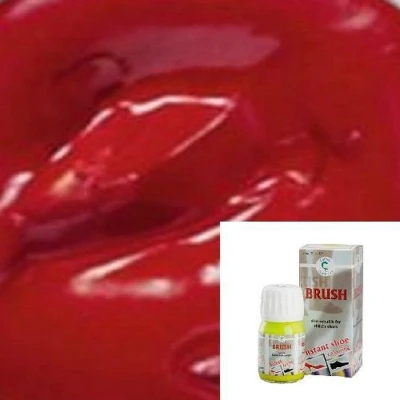 Afbeelding van Brush leerverf 25ml 033 Kers rood