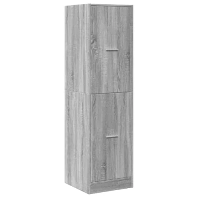 Afbeelding van vidaXL Apothekerskast 40x41x144,5 cm bewerkt hout grijs sonoma eiken