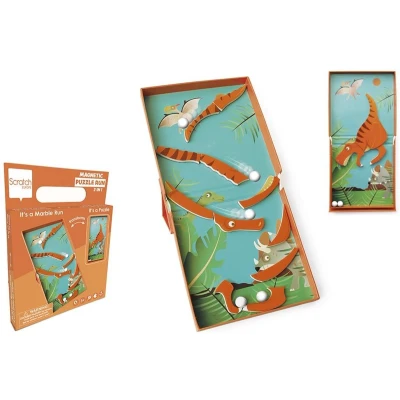 Afbeelding van Scratch Magnetische Puzzel Run Dino 11 st