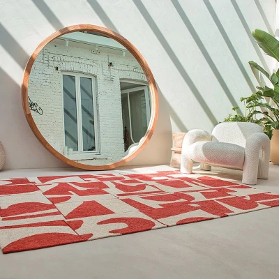 Afbeelding van Modern vloerkleed Papercut Rust 9364 170x240cm Louis de Poortere