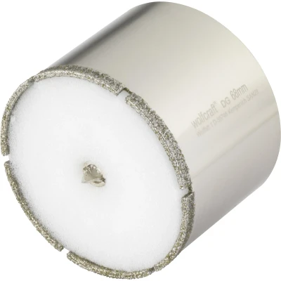Afbeelding van wolfcraft diamantboorkroon &#039;Ceramic&#039;, met centreerboor en schacht I 5931000 Voor het installeren van sanitair elektra in tegels plavuizen, snijdiepte 45 mm