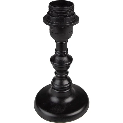Afbeelding van Clayre &amp; Eef Lampenvoet Ø 10x20 cm Zwart Hout Lampvoet