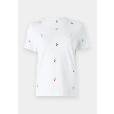 Afbeelding van ONLY Onlketty Tshirt print, Dames, Maat: Small, Bright white