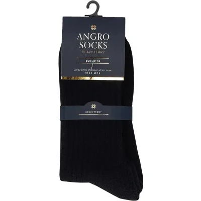 Afbeelding van Angro Heren sokken badstof zool Heavy Terry HRS135010001 Zwart