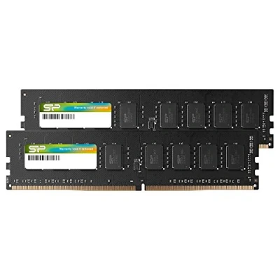 Afbeelding van Silicon Power 32GB Kit (16GBx2) DDR4 DRAM 2666MHz 288 pin CL19 1.2V Non ECC Unbuffered UDIMM Desktop Memory Compatible with Intel Skylake X Platforms/Kaby Lake CPU Series motherboards