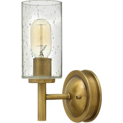 Afbeelding van Hinkley LED Wandlamp Collier 1X E27 Max 60W Heritage Brass