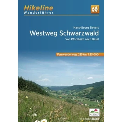 Afbeelding van Fernwanderweg Westweg Schwarzwald: Von Pforzheim nach Basel 285 km, 1:35.000