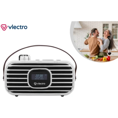 Afbeelding van Vlectro DAB+ radio met Bluetooth en alarmklok