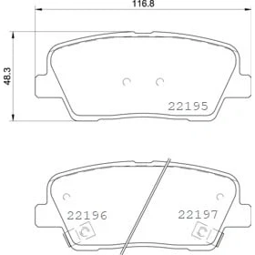 Afbeelding van Brembo Remblokset P 30 105
