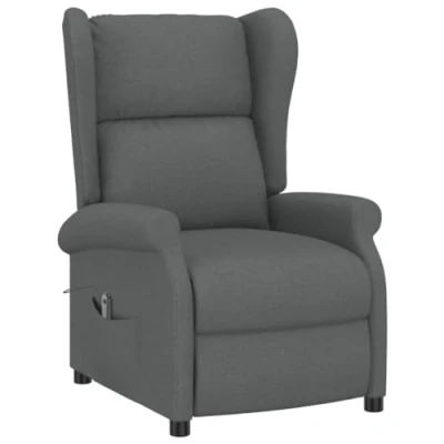 Afbeelding van vidaXL Fauteuil verstelbaar elektrisch stof grijs