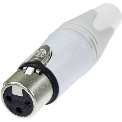 Afbeelding van Neutrik NC3FXX WT XLR connector Bus, recht Aantal polen: 3 Wit 1 stuk(s)