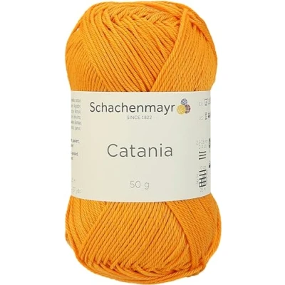 Afbeelding van Schachenmayr Catania 9801210 00411 Breigaren, haakgaren, 100% katoen, mango (11,5 x 5,2 6 cm)