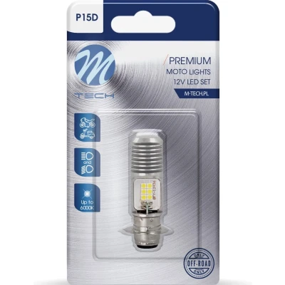 Afbeelding van M Tech LED P15D 12V 12x 1W Premium Wit