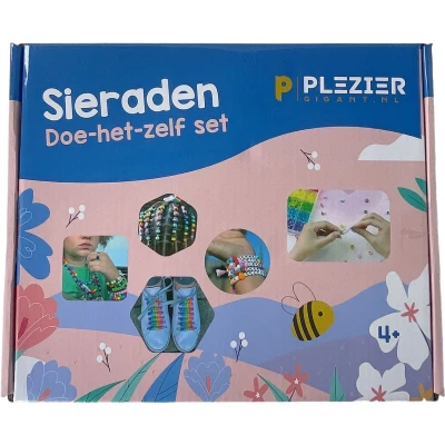 Afbeelding van Sieraden Doe het zelf set Cadeau Knutselen DIY Complete Creatief Meisjes Glaskralen