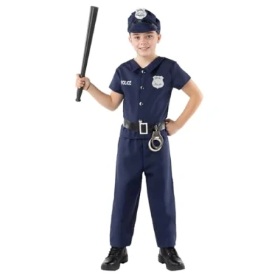 Afbeelding van FUNIDELIA Politie kostuum voor jongens Maat: 122 134 cm Blauw