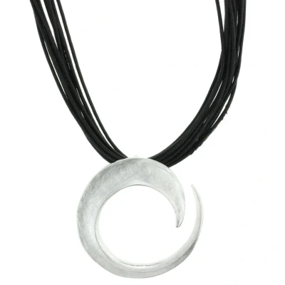 Afbeelding van Behave Ketting met mat zilverkleurige hanger