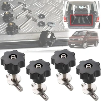 Afbeelding van Twowinds Bolts Rail Load Securing Multiflexboard T5 T6 Multivan Transporter California (Set 4 pcs.) Screws