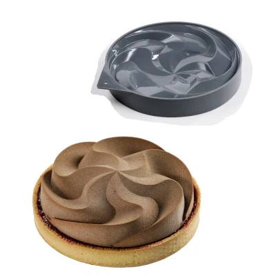 Afbeelding van Siliconen Vorm Tart Lotus Ø14x2,5cm (Dinara Kasko)