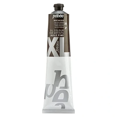 Afbeelding van Pébéo Fijne olie XL 200 ml olieverf bruin van Dyck Pebeo
