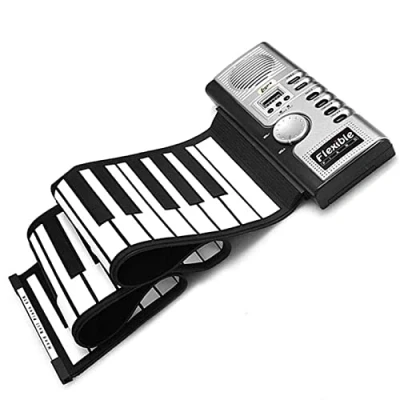 Afbeelding van Lychee draagbare flexibele 61 toetsen oprolbaar zacht toetsenbord piano MIDI vouwen elektronische muziekinstrumenten
