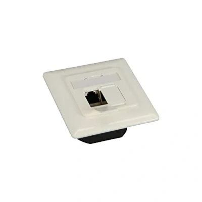 Afbeelding van InLine® Cat. 6 aansluitdoos, 2x RJ45 socket, RAL9010 reinwit, horizontaal