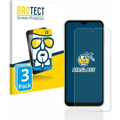 Afbeelding van BROTECT Screenprotector voor Samsung Galaxy A14 4G Folie Beschermfolie Beschermglas transparant (3 Stuks)