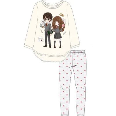 Afbeelding van Harry Potter en Hermione pyjama katoen grijs maat 104