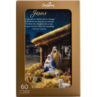 Afbeelding van DaySpring Het kerstverhaal: 60 tellen geassorteerde kerstkaarten met enveloppen (J9695)
