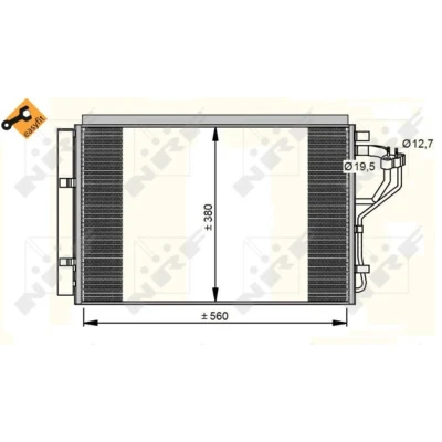 Afbeelding van Condensor, airconditioning NRF 35996