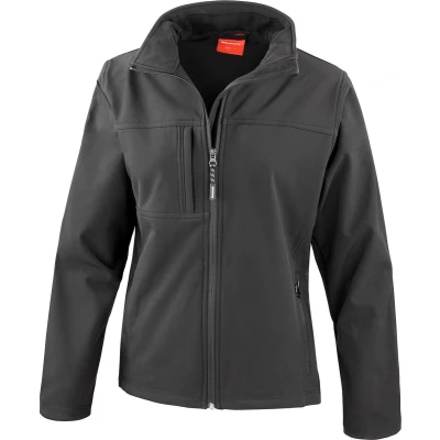 Afbeelding van Dames Classic Softshell Outdoorjas Result maat XXL Zwart