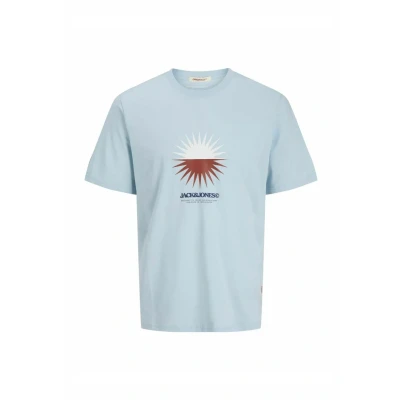 Afbeelding van Jack &amp; Jones PLUS SIZE Tshirt print, Heren, Maat: 4XL, Skyway