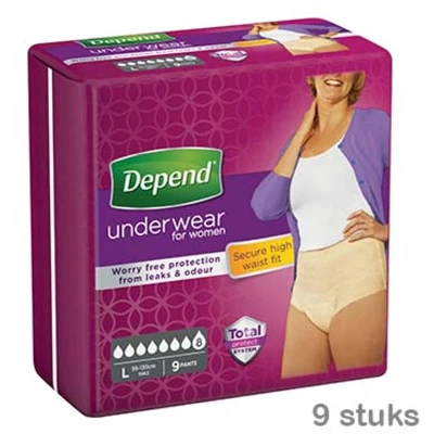 Afbeelding van Depend Pants Voor Vrouw Super L 9 stuks