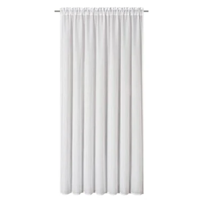 Afbeelding van Elbersdrucke gordijn met trekkoord Spume 00 wit 140x255 cm semi transparant 201760 voor de woonkamer slaapkamer keuken hal kinderkamer, 201753, offwhite