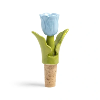 Afbeelding van &amp;Klevering Flessenstop tulp blauw