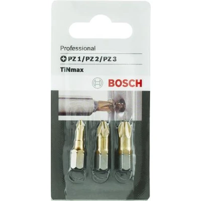 Afbeelding van Bosch schroefbitset 3 delig PZ 1/2/3