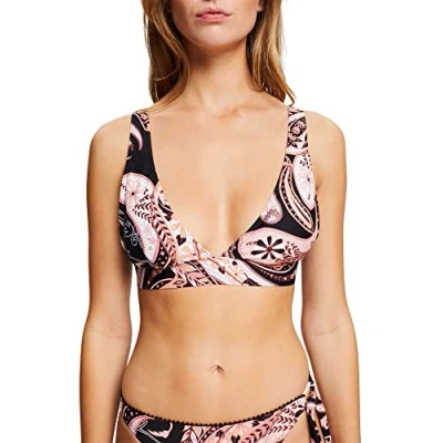 Afbeelding van ESPRIT Liberty Beach RCS Pad.Bra Top Bikini, voor dames, zwart, 36