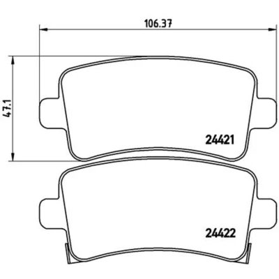 Afbeelding van Brembo Remblokset P 59 060