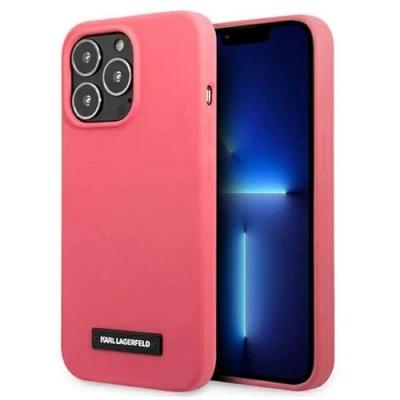 Afbeelding van KARL LAGERFELD KLHCP13XSLMP1PI harde hoes voor iPhone 13 Pro Max 6,7 inch fuchsia