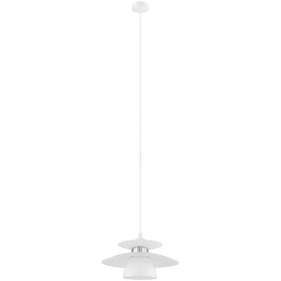 Afbeelding van EGLO Brenda   Hanglamp   E27   Ø 32 cm   Wit/Nikkel/Mat