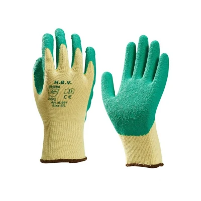 Afbeelding van Handschoen 9.991 latex groen extra grip mt 8 (M)