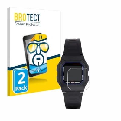 Afbeelding van BROTECT (2 Stuks) Schermbeschermer voor Casio W 800H 1AVES Screen Protector Transparant