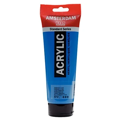 Afbeelding van Acrylverf 572 Primaircyaan Amsterdam 250 ml