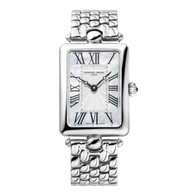 Afbeelding van Frederique Constant dames Classics Art Deco Carree horloge FC 200MPW2AC6B in de kleur Zilver