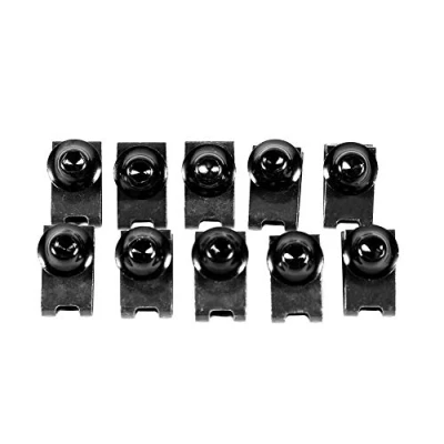 Afbeelding van Keenso 10 stuks bouten modificatieschroeven, set lichaamsschroeven bevestigingsclip kuipmoer voor motorfiets, snelheidsschroeven x M5 (zwart)