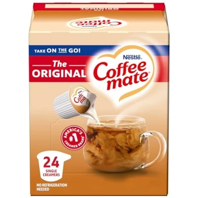 Afbeelding van Coffee mate Originele Vloeibare Koffie Creamer 24 Ct Singles, 9 Fl Oz