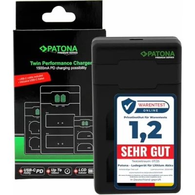 Afbeelding van PATONA BLX 1 PD Performance Acculader (max. 1500mA) USB Mini Dual LCD C PD/QC geschikt (161713)