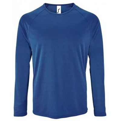 Afbeelding van SOLS Heren Sportief T Shirt Met Lange Mouwen (Aqua) Maat S