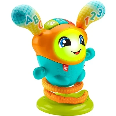 Afbeelding van Fisher Price DJ Bouncin&#039; Beats DUITSE versie, babyspeelgoed 12+ maanden, sensorisch voor 1 jaar oud 9 36m, HJP94