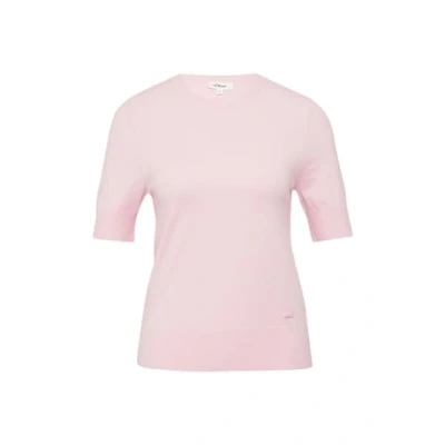 Afbeelding van s.Oliver Tshirt basic, Dames, Maat: 34, Zartrosa