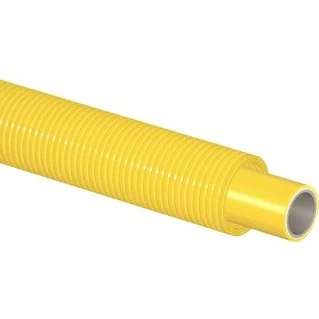 Afbeelding van Uponor gas sacp meerlagenbuis glad 20x2 5mm 5 lagen aluminium pe rt i flexibel afgedopt buis geel 75m gele mantel 1096439